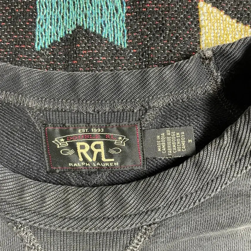 [BUNJANG] RRL Garment Dyed French Terry Sweatshirt / RRL 가먼트다이닝 프렌치테리 스웻셔츠