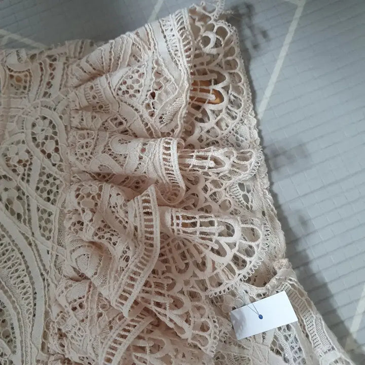 [BUNJANG] Zara Lace Frill Blouse / (새상품)S ZARA 자라 레이스 프릴 블라우스