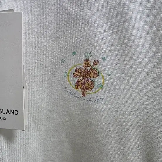 [BUNJANG] Thursday Island White Puff Sleeve Embroidered T-Shirt / 새상품)Thursday Island 흰색 반팔 티셔츠