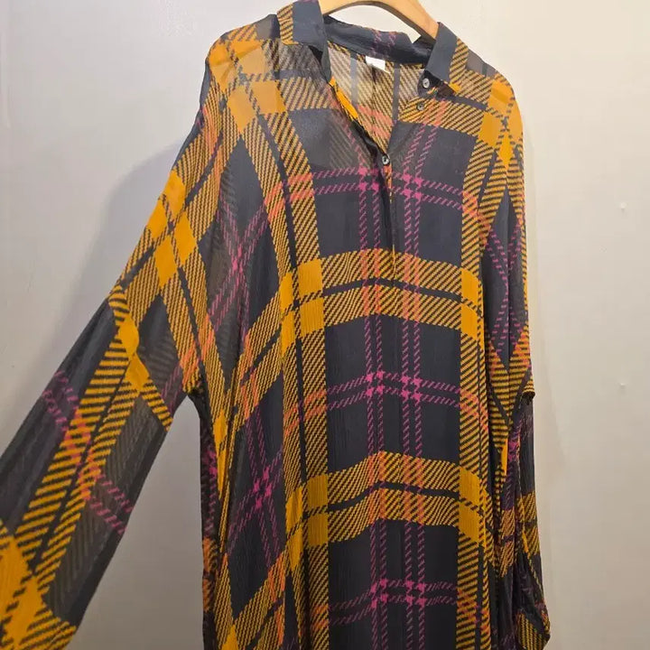 [BUNJANG] HUGO BOSS Check Long Dress / HUGO BOSS 체크 롱 원피스