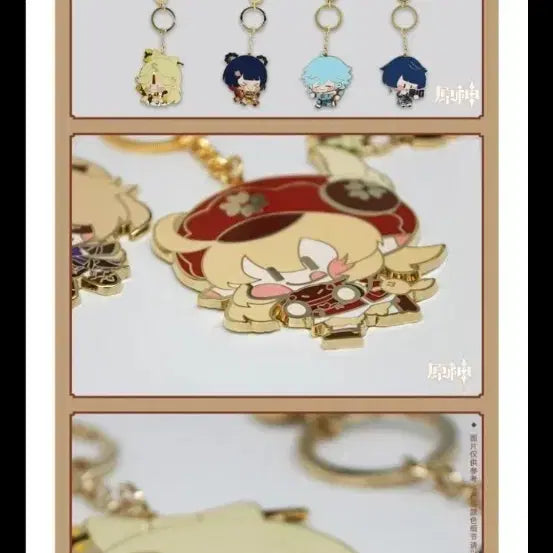 [BUNJANG] Genshin Impact Q Version Metal Keychain Bundle Set / 원신 공식 굿즈 Q버전 금속 키링(원신 캐릭터 메탈 키링) 16개 일괄