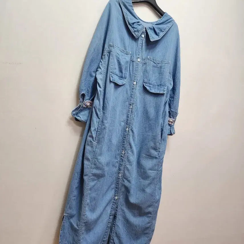 [BUNJANG] Ozsecon Denim Shirt Dress / 오즈세컨 데님 셔츠 원피스