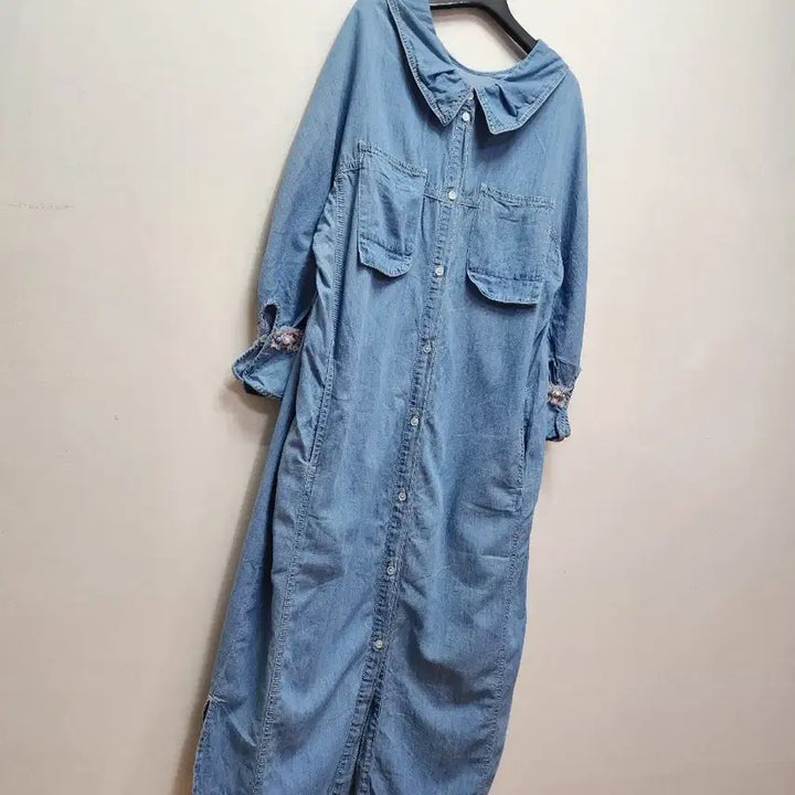[BUNJANG] Ozsecon Denim Shirt Dress / 오즈세컨 데님 셔츠 원피스