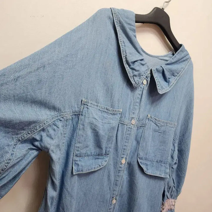 [BUNJANG] Ozsecon Denim Shirt Dress / 오즈세컨 데님 셔츠 원피스