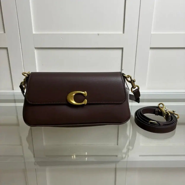 [BUNJANG] Coach Tabby Shoulder Bag Brown with Strap / 코치 태비 숄더백 브라운 + 스트랩