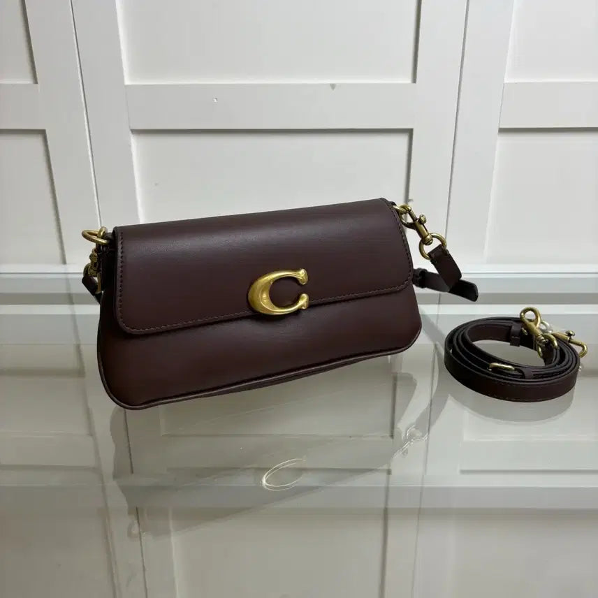 [BUNJANG] Coach Tabby Shoulder Bag Brown with Strap / 코치 태비 숄더백 브라운 + 스트랩