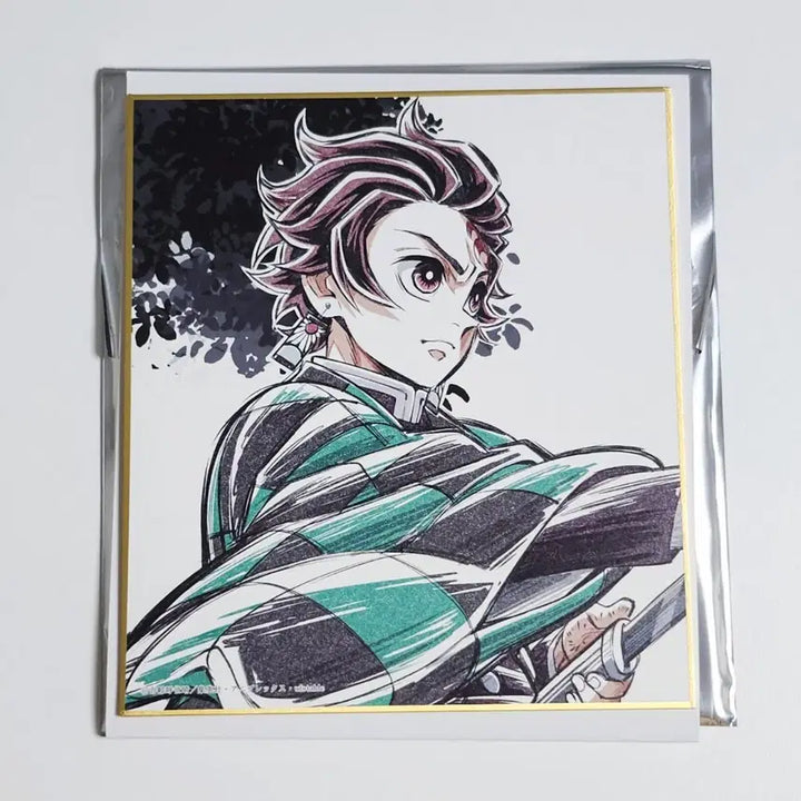 [BUNJANG] Demon Slayer: Mugen Train Arc Kyojuro &amp; Tanjiro Random Shikishi Board - Tanjiro / 귀멸의 칼날 무한열차편 렌고쿠&amp;탄지로 랜덤 색지 탄지로