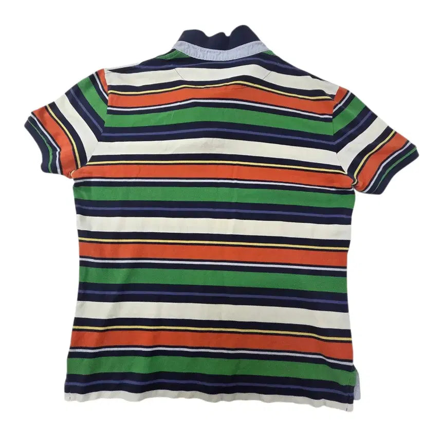 [BUNJANG] Beanpole Slim Fit Striped Polo T-Shirt Size 110 / 빈폴 슬림 110 스트라이프 카라티