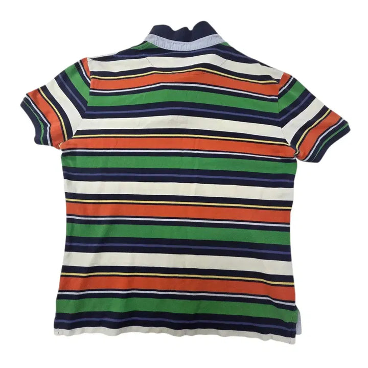 [BUNJANG] Beanpole Slim Fit Striped Polo T-Shirt Size 110 / 빈폴 슬림 110 스트라이프 카라티