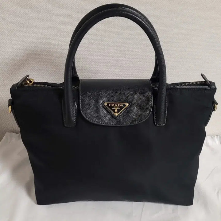 [BUNJANG] Prada Tessuto Saffiano Leather Flap Tote Bag / 프라다 가방 테수토 사피아노 레더 플랩 토트백,숄더백,크로스백 3way