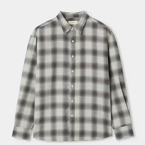 [BUNJANG] Fabrega Mosaic Ombre Check Shirt (Beige) / 파브레가 모자이크 옴브레 체크 셔츠 (베이지)