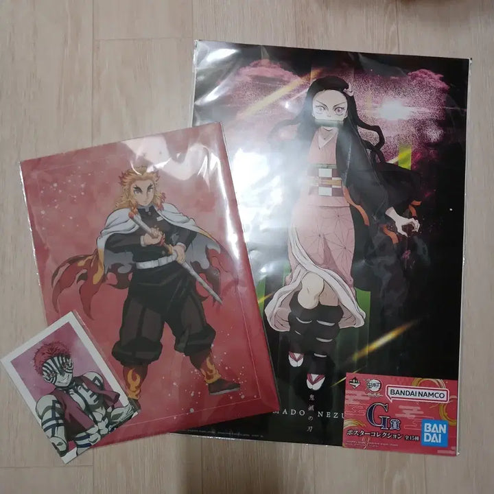 [BUNJANG] Demon Slayer Clear Files and G Prize Poster Bundle / 일괄) 귀멸의 칼날 렌고쿠 키리야 아카자 네즈코 클리어파일 G상 포스터