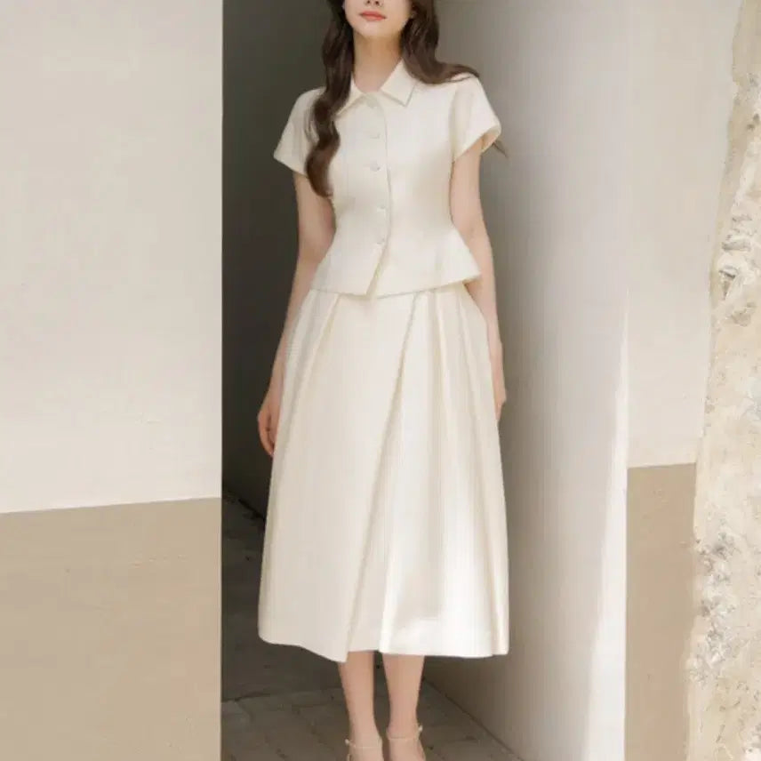 [BUNJANG] Le Romantique Ivory Two-Piece Set (2nd Birthday/Doljanchi Outfit) / 르로망 투피스, 2부 원피스