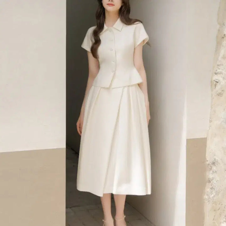 [BUNJANG] Le Romantique Ivory Two-Piece Set (2nd Birthday/Doljanchi Outfit) / 르로망 투피스, 2부 원피스