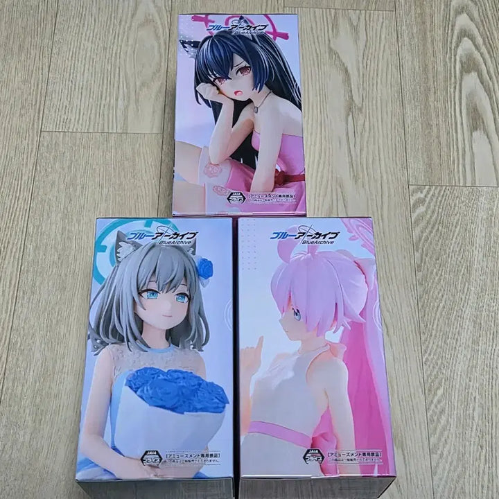 [BUNJANG] Sega Blue Archive Yumemilies Serika, Hoshino, Shiroko Figures (Set of 3) / 세가 블루아카이브 유메미리즈 세리카, 호시노, 시로코 피규어 3종 판매