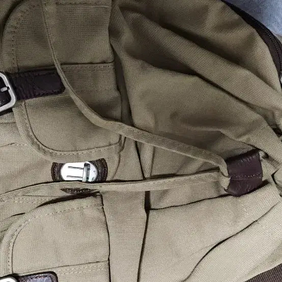 [BUNJANG] Lucas Y2K Two-Pocket Backpack Beige / 루카스 LUCAS 투포켓 백팩 Y2K 베이지
