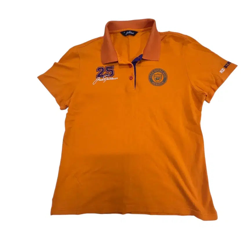 [BUNJANG] Jack Nicklaus Orange Pique Polo Shirt Size 100 Unisex / 잭니클라우스 오렌지색 카라티 100 남여공용