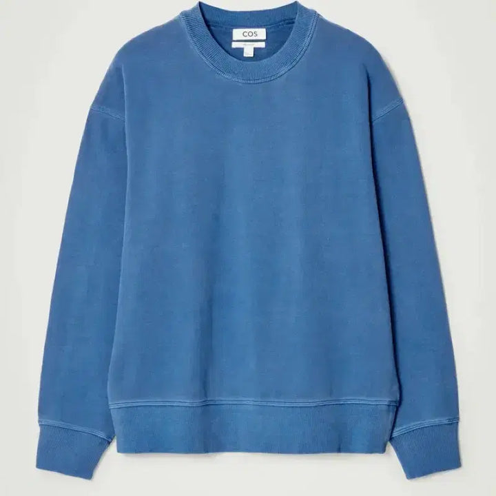 [BUNJANG] COS Relaxed Washed Cotton Sweatshirt Blue Men&