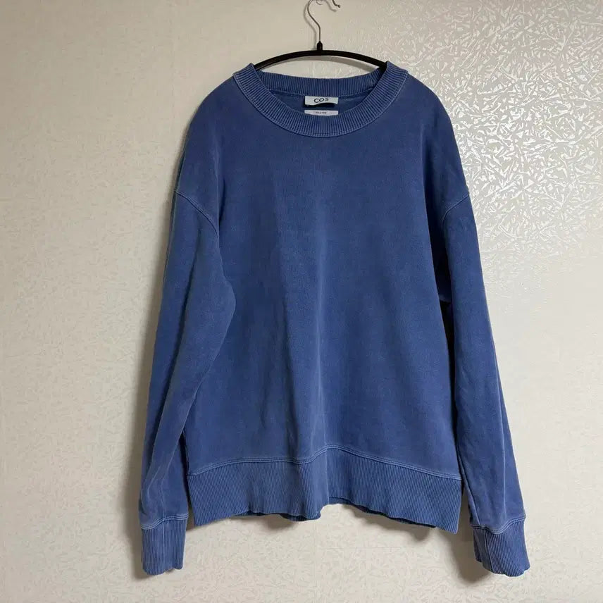 [BUNJANG] COS Relaxed Washed Cotton Sweatshirt Blue Men&