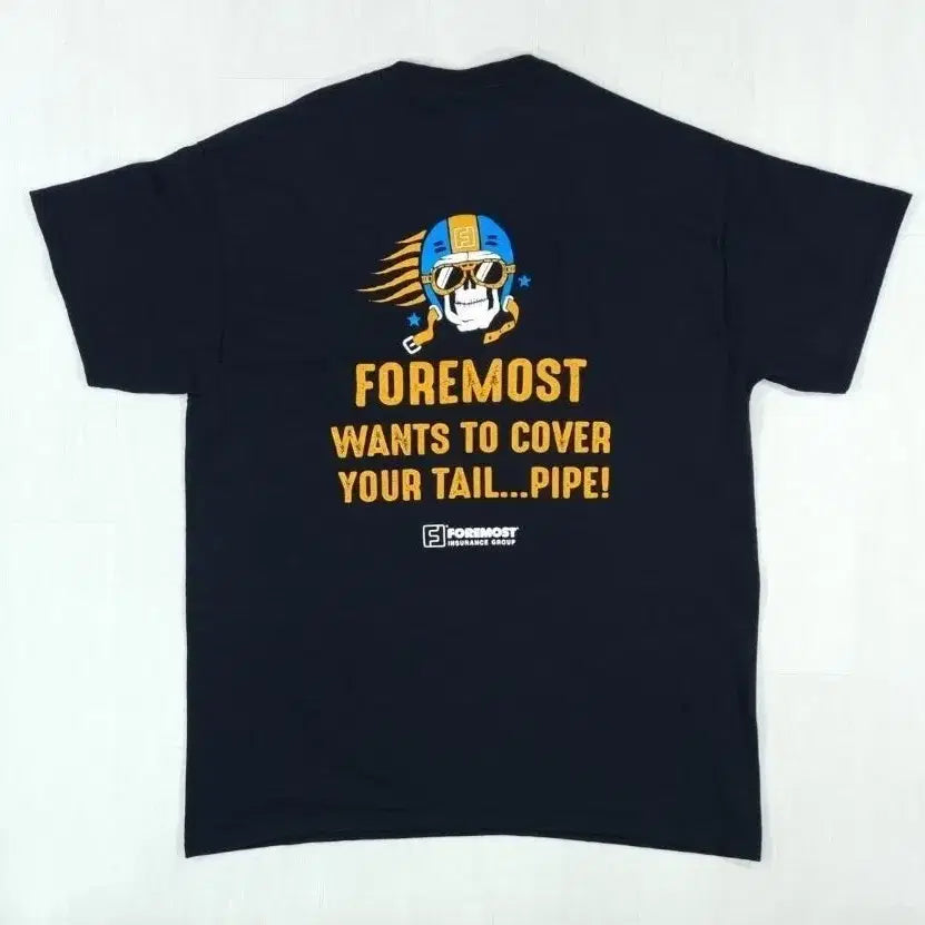 [BUNJANG] Foremost Bike Insurance Graphic T-Shirt / 포모스트 바이크보험  반팔 티셔츠 L