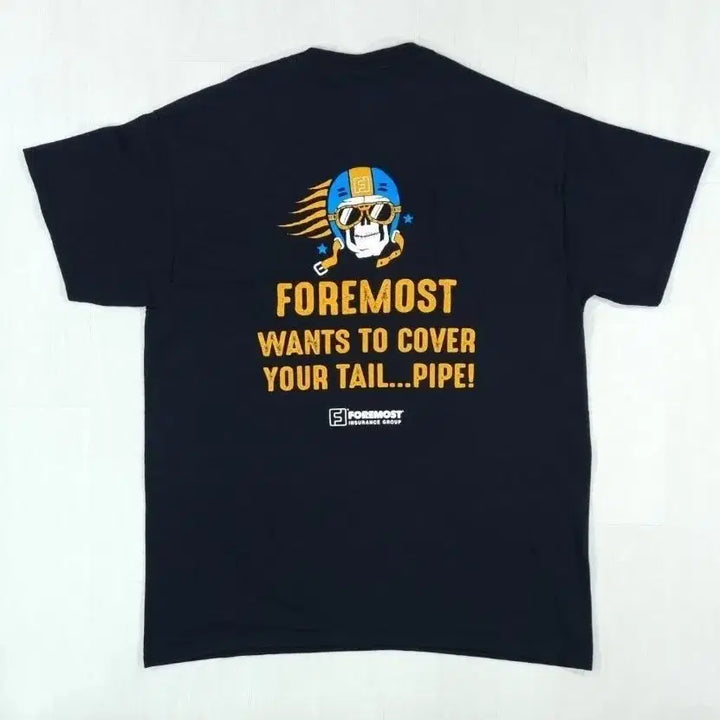 [BUNJANG] Foremost Bike Insurance Graphic T-Shirt / 포모스트 바이크보험  반팔 티셔츠 L