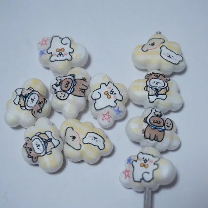 [BUNJANG] Maltese Cloud Cute Beads for DIY Crafts / DIY 몰티즈구름 귀요미 비즈