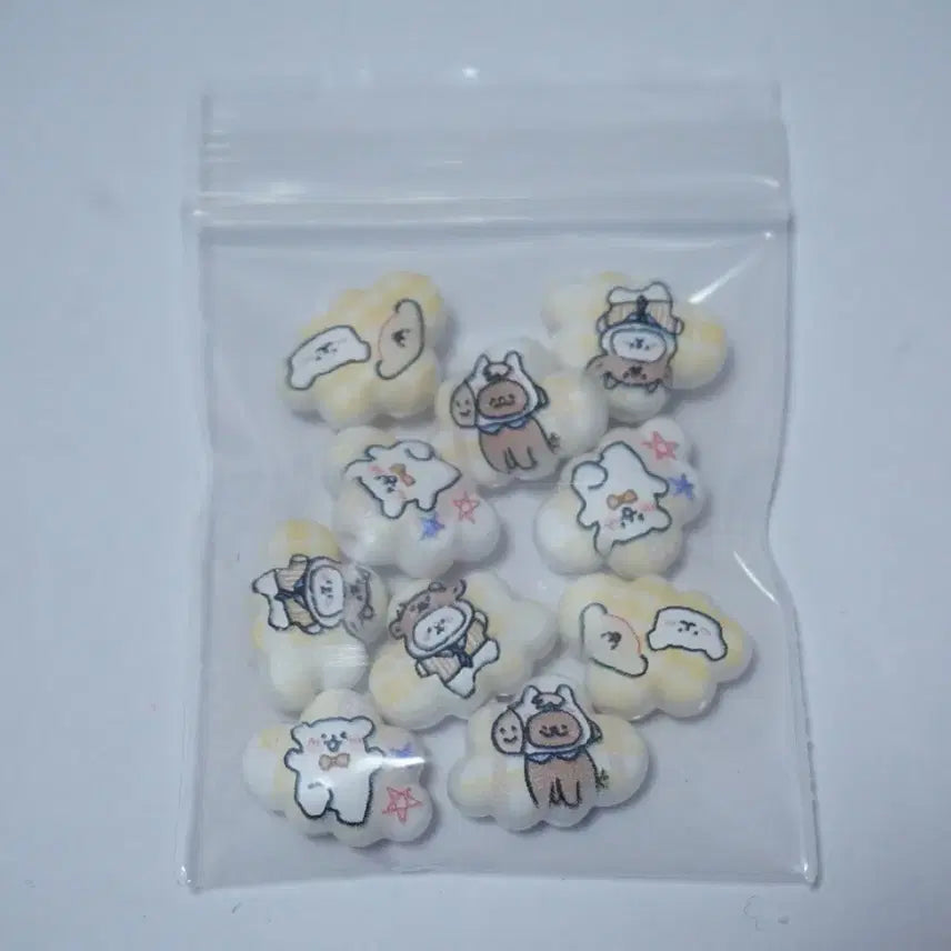 [BUNJANG] Maltese Cloud Cute Beads for DIY Crafts / DIY 몰티즈구름 귀요미 비즈