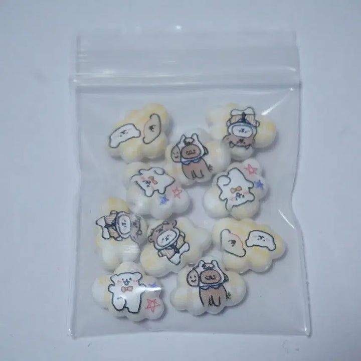 [BUNJANG] Maltese Cloud Cute Beads for DIY Crafts / DIY 몰티즈구름 귀요미 비즈