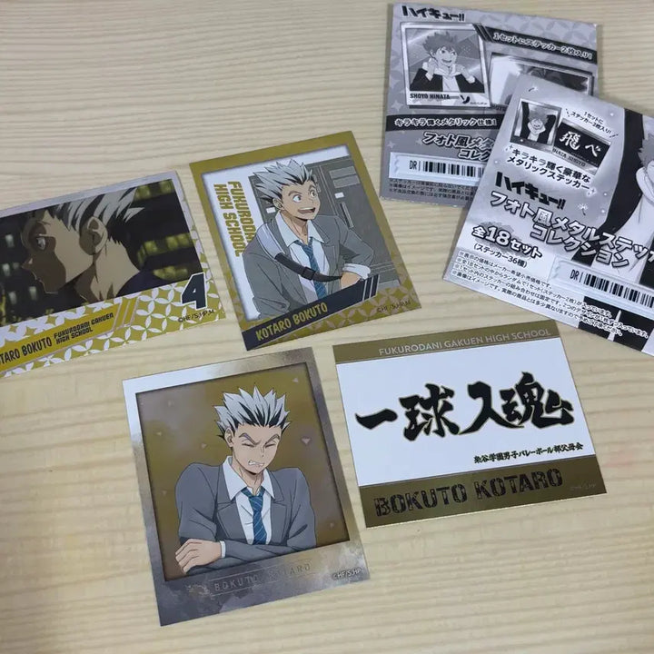 [BUNJANG] Haikyuu Bokuto Metal Sticker Bundle Set / 하이큐 보쿠토 메탈스티커 일괄