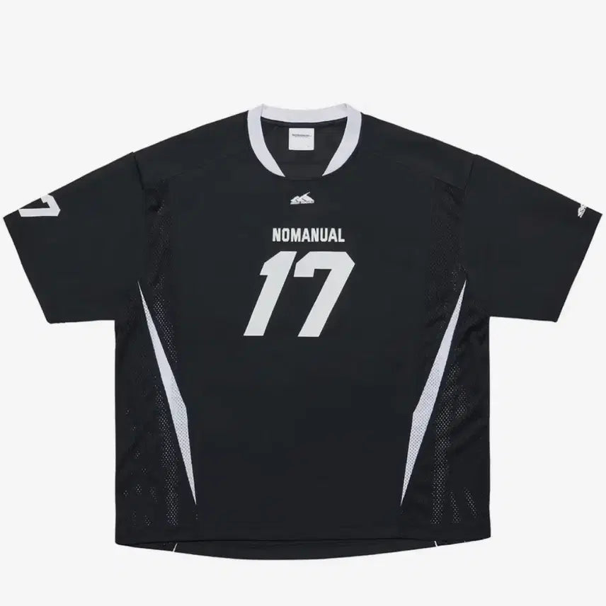 [BUNJANG] Nomenuual 17 Mesh Block Football Short Sleeve Jersey / (M) 노매뉴얼 져지 17 메쉬 블록 풋볼 반팔