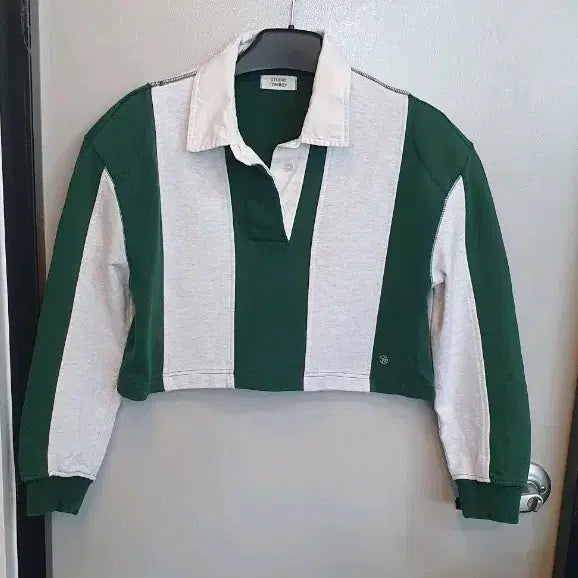 [BUNJANG] STUDIO TOMBOY Rugby Cropped Collar T-Shirt Free Size / 여성스튜디오톰보이 럭비 크롭카라티셔츠 프리사이즈 상태깨끗합니다