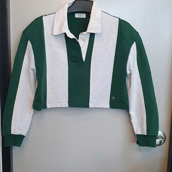 [BUNJANG] STUDIO TOMBOY Rugby Cropped Collar T-Shirt Free Size / 여성스튜디오톰보이 럭비 크롭카라티셔츠 프리사이즈 상태깨끗합니다