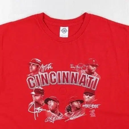[BUNJANG] MLB Cincinnati Reds 2014 Graphic Print T-Shirt XL / MLB 2014 신시내티 레즈 반팔 티셔츠 XL