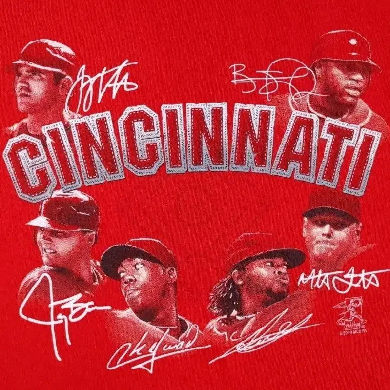 [BUNJANG] MLB Cincinnati Reds 2014 Graphic Print T-Shirt XL / MLB 2014 신시내티 레즈 반팔 티셔츠 XL
