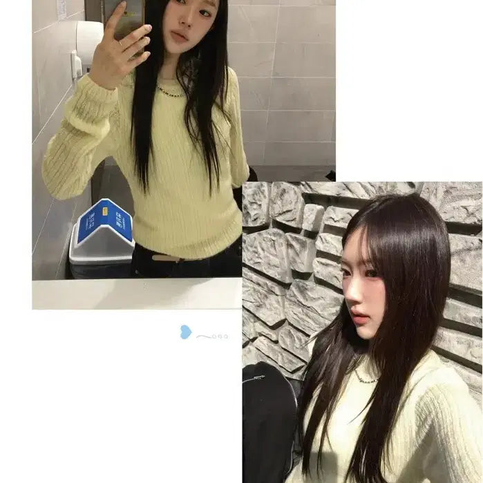 [BUNJANG] Sioya Market Mohair Knit - Yellow / 시오야 캔디 모헤어 NT (얇은 노란 니트)