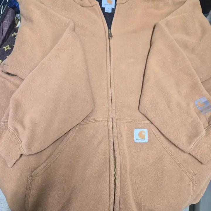 [BUNJANG] Carhartt Brown Hooded Zip-Up Jacket / 칼하트 브라운 후드 집업 자켓