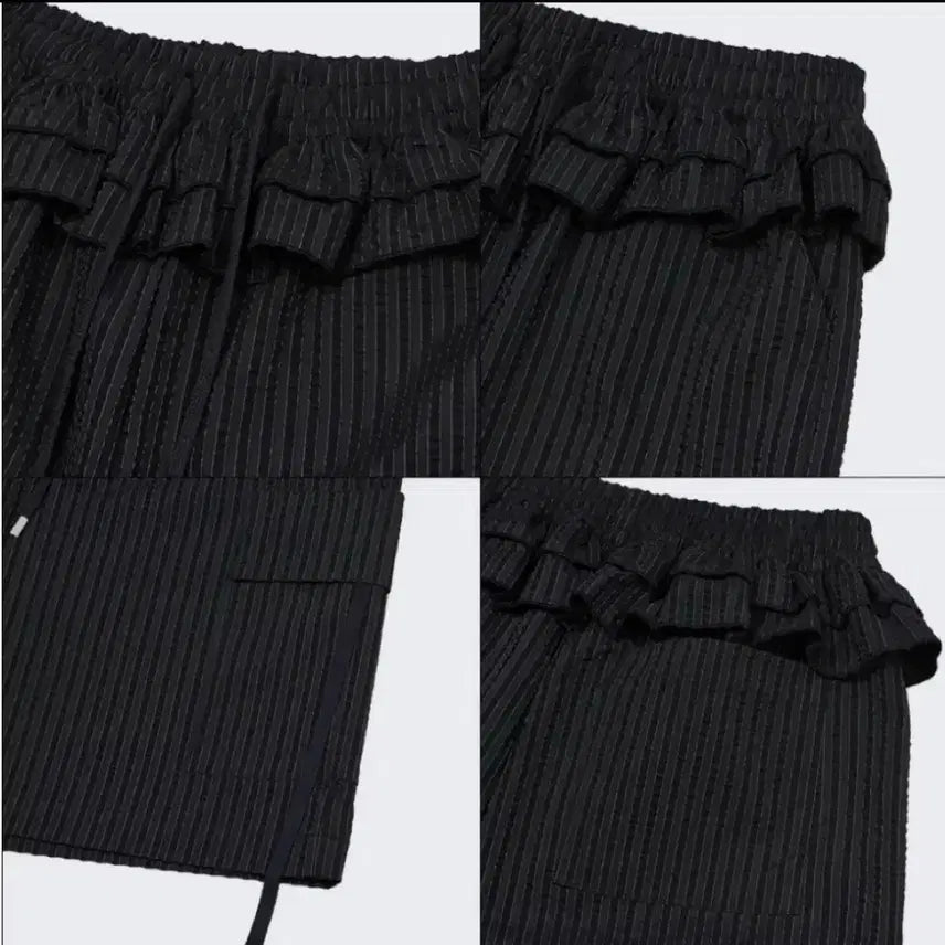 [BUNJANG] Type Service Ruffle Stripe Pants / 타입서비스 러플 스트라이프 팬츠