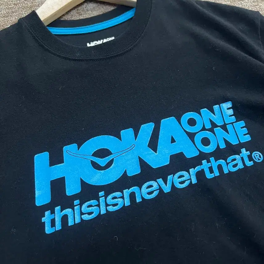 [BUNJANG] Hoka x Thisisneverthat Black T-Shirt Size S / 호카x디스이즈네버댓 반팔티 블랙 S