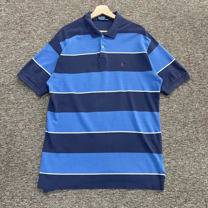 [BUNJANG] Polo Ralph Lauren Striped Polo Shirt XL / 폴로 랄프로렌 스트라이프 카라티 XL