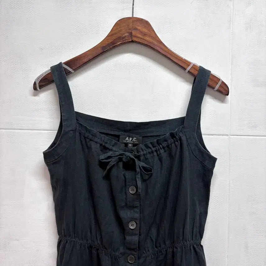 [BUNJANG] A.P.C. Navy Linen Slip Dress XS / A.P.C. 아페쎄 네이비 린넨 슬립 원피스 XS JPN