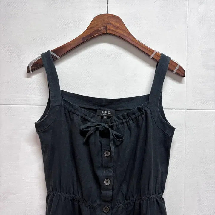 [BUNJANG] A.P.C. Navy Linen Slip Dress XS / A.P.C. 아페쎄 네이비 린넨 슬립 원피스 XS JPN