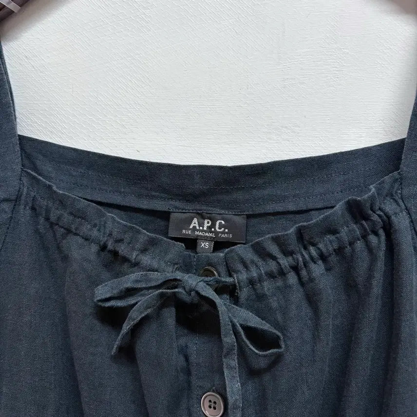 [BUNJANG] A.P.C. Navy Linen Slip Dress XS / A.P.C. 아페쎄 네이비 린넨 슬립 원피스 XS JPN