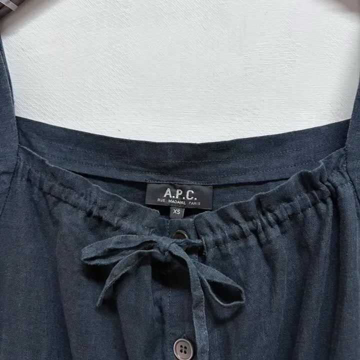 [BUNJANG] A.P.C. Navy Linen Slip Dress XS / A.P.C. 아페쎄 네이비 린넨 슬립 원피스 XS JPN