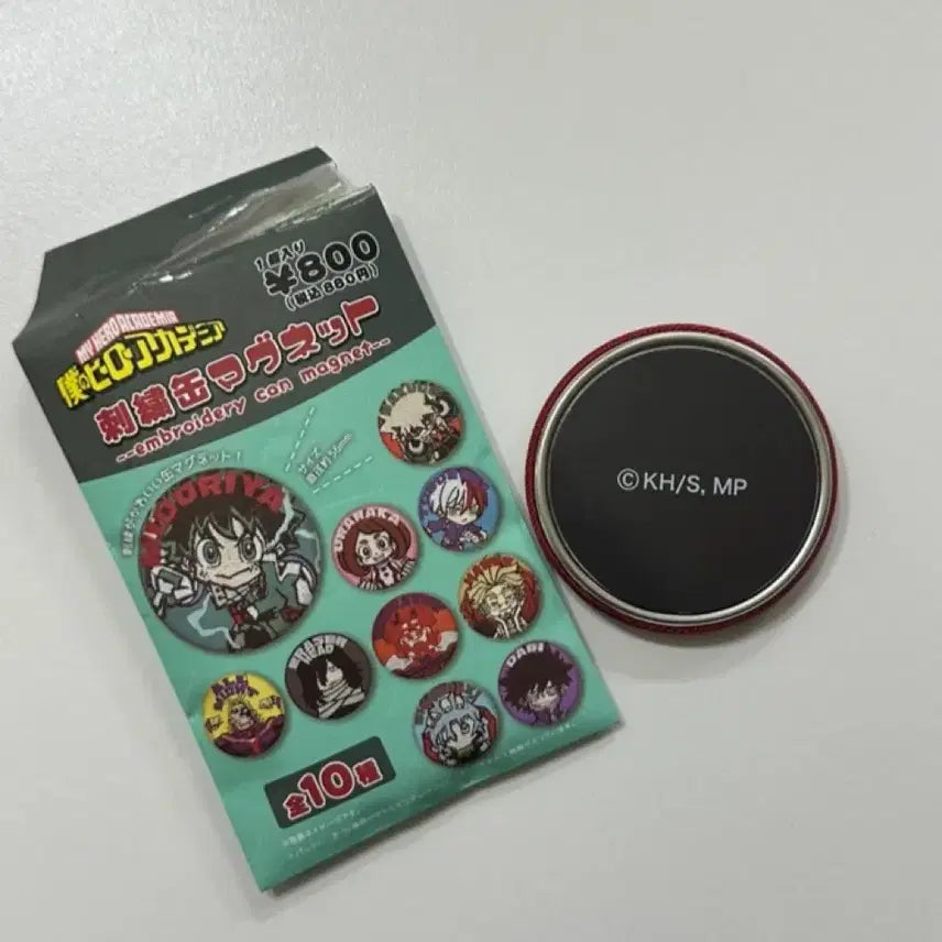 [BUNJANG] My Hero Academia Embroidered Can Magnet Endeavor / 나히아 히로아카 자수 캔 마그넷 자석