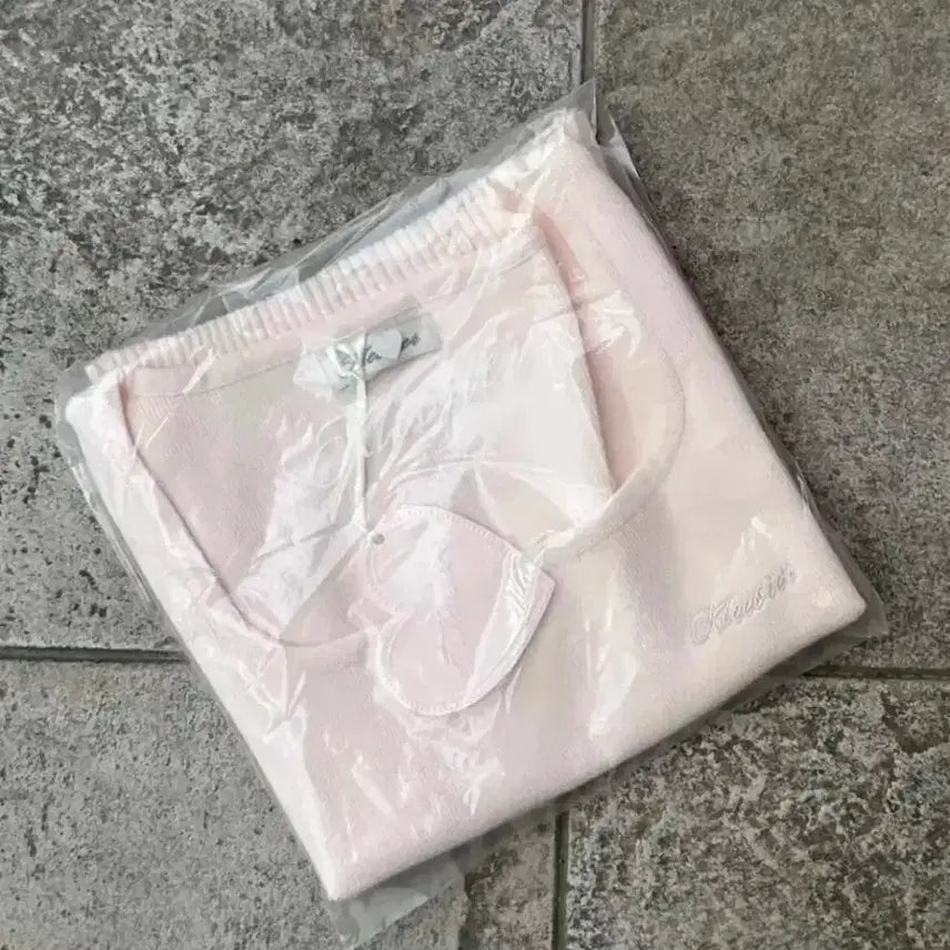 [BUNJANG] Clissier Pink Short Sleeve Knit Summer Knit / (새상품 ) 클리시어 핑크 반팔 니트 summer knit