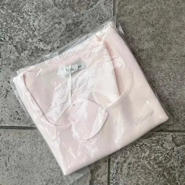[BUNJANG] Clissier Pink Short Sleeve Knit Summer Knit / (새상품 ) 클리시어 핑크 반팔 니트 summer knit