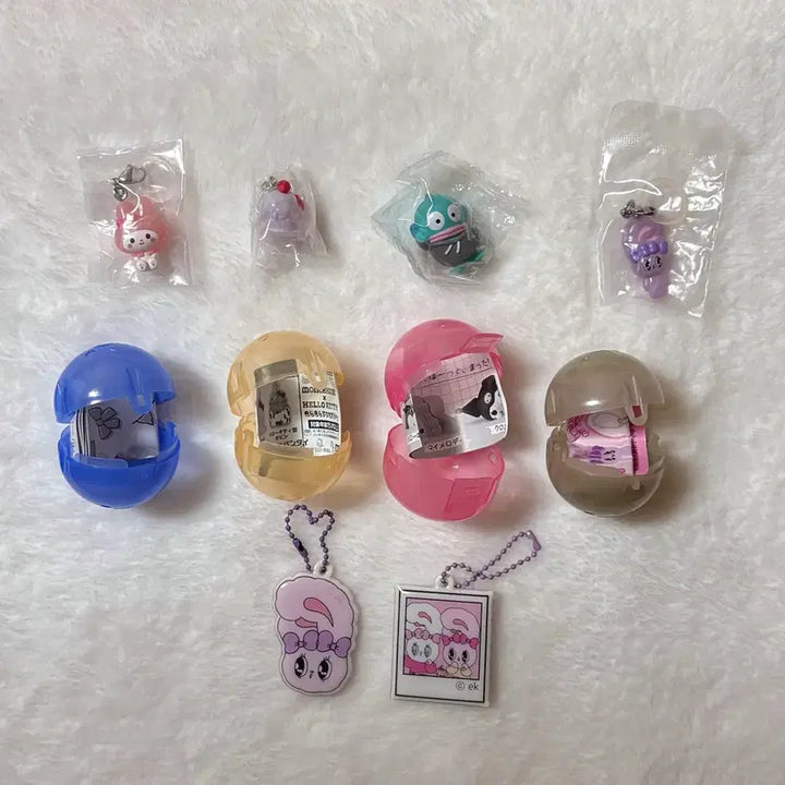 [BUNJANG] Bundle Set: Mejikiki Ring Figure Gachapon, Esther Bunny, Hangyodon, Monchhichi, Hello Kitty, My Melody / 일괄 메지루시키링피규어가챠 에스더버니 한교동 몬치치헬로키티 마멜마이멜로디