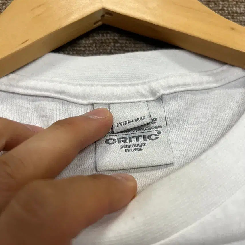 [BUNJANG] Critique x Blue Archive Graphic T-Shirt XL White / 크리틱x블루아카이브 반팔티 XL 화이트