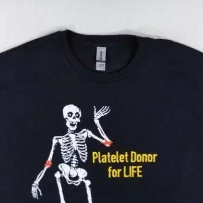 [BUNJANG] American Red Cross Skeleton Short Sleeve T-Shirt XL / 미국 적십자 해골 반팔 티셔츠 XL