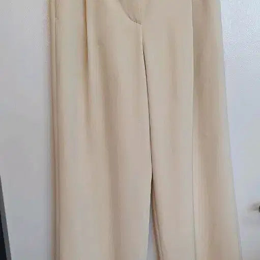 [BUNJANG] Misha Wide Slacks Pants Size 55 / 여성 잇 미샤와이드 슬랙스바지  55사이즈밑단한쪽 박음질풀린거라그대로